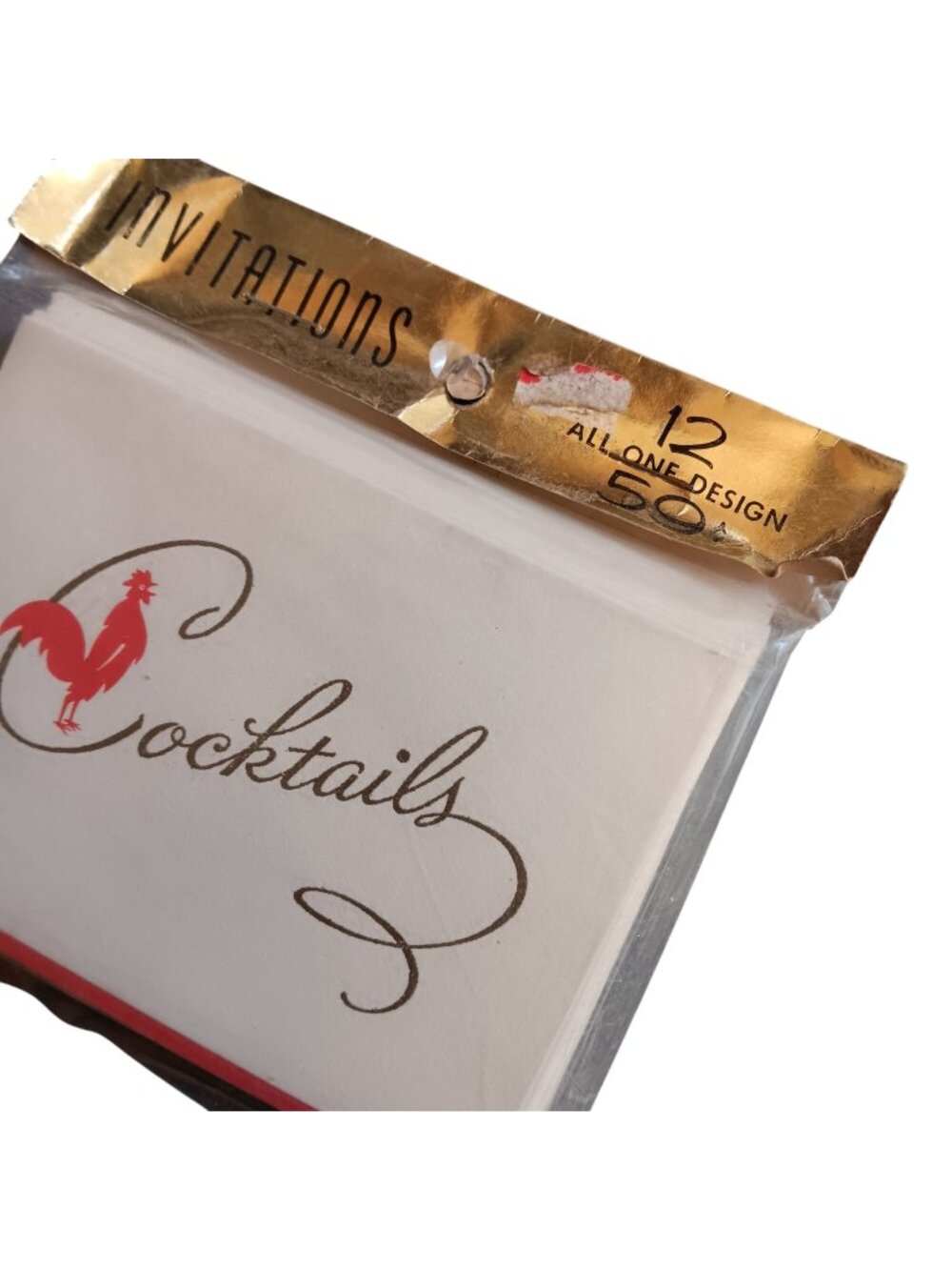 Vintage Cocktails Invitation Cards Envelopes Set Of 12 1960's Boozer